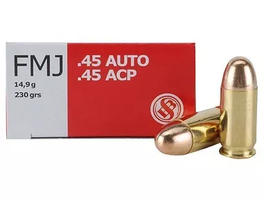 Sellier & Bellot 45 ACP 230 gr FMJ, Case of 1000