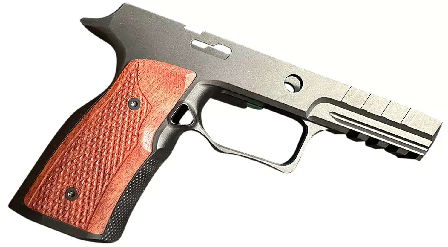 Sharps Bros SBGM09 Grip Module Black W/ Cherry 7075-T6 Aluminum Fits Sig P320