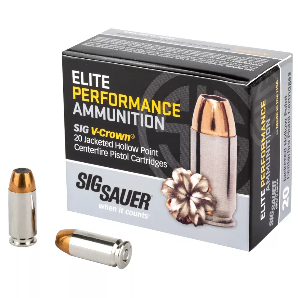 SIG AMMO .40 S&W 165 Grain JHP - 20 Rounds/200 Rounds