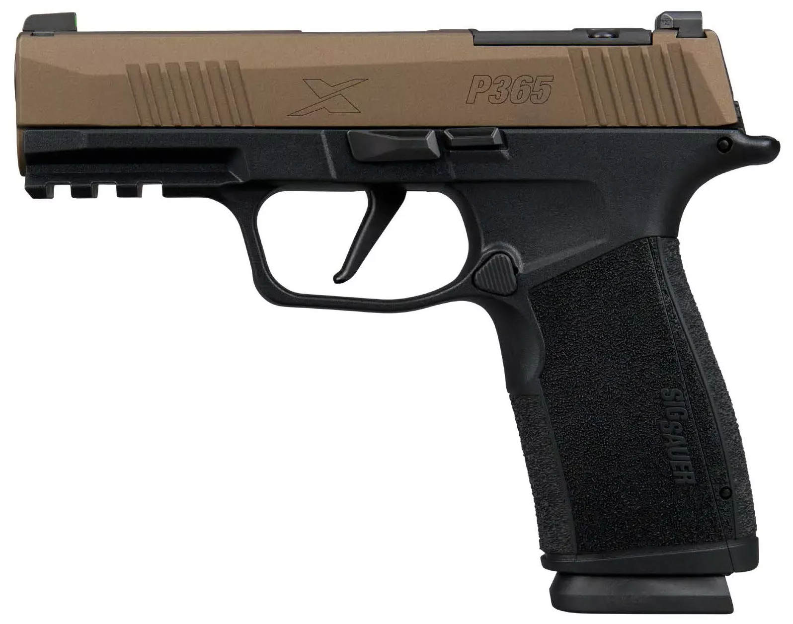 Sig P365 Xmacro 9mm 3.7 Bronze/BLK OR 17RD