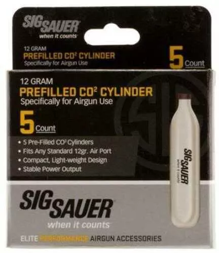 Sig Sauer Airguns AC125 CO2 5 Pack 12 gram