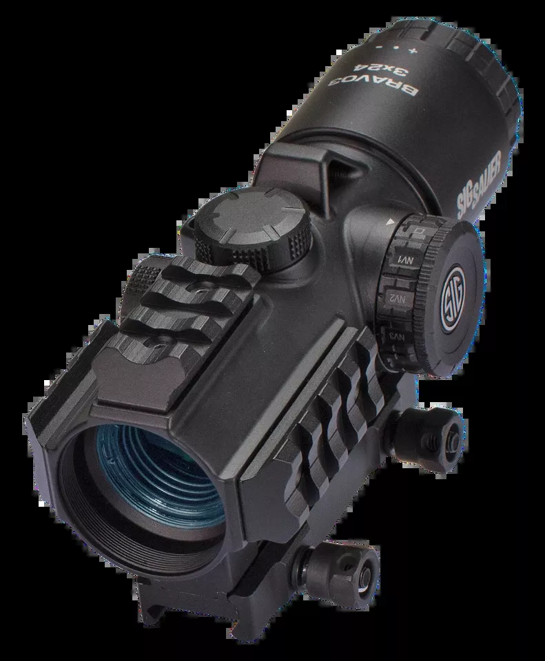 Sig Sauer Bravo3 3x24mm Battle Sight with Red Horseshoe Dot Reticle for 300 Blackout