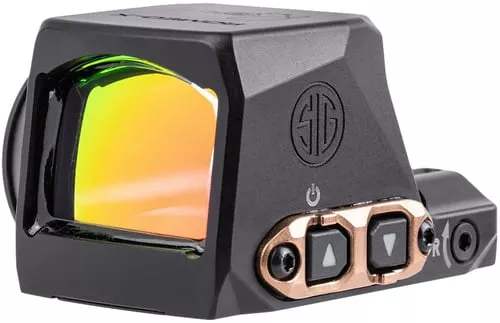 Sig Sauer Electro-Optics SORX1408 Romeo-X Enclosed Compact Black/Rose Gold 1x 24mm 2 MOA Red Dot/65 MOA Circle Reticle