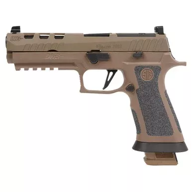Sig Sauer P320 XFive DH3 9mm Pistol 5″ Barrel 21+3 Round Coyote Tan