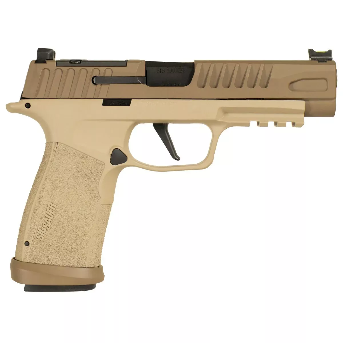 Sig Sauer P365 Fuse Two-Tone Tan Handgun 9mm Luger 21(2)&17(1)RD Magazines 4.3″ Barrel LXG Front Optic Sight