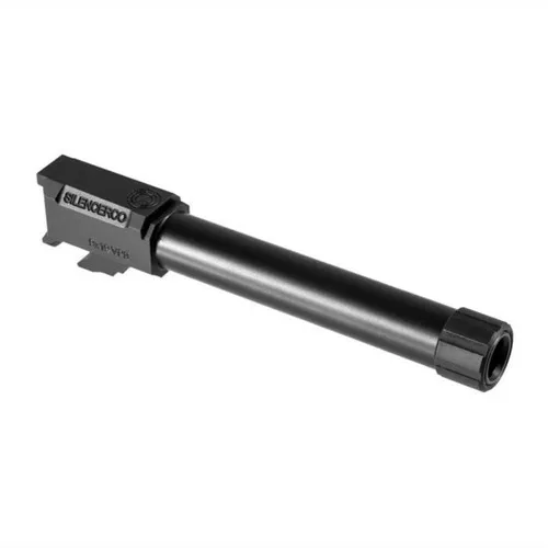 SilencerCo AC1549 Threaded Barrel4.50 9mm Luger Black Nitride Stainless Steel Fits HK VP9 UPC: 817272018240