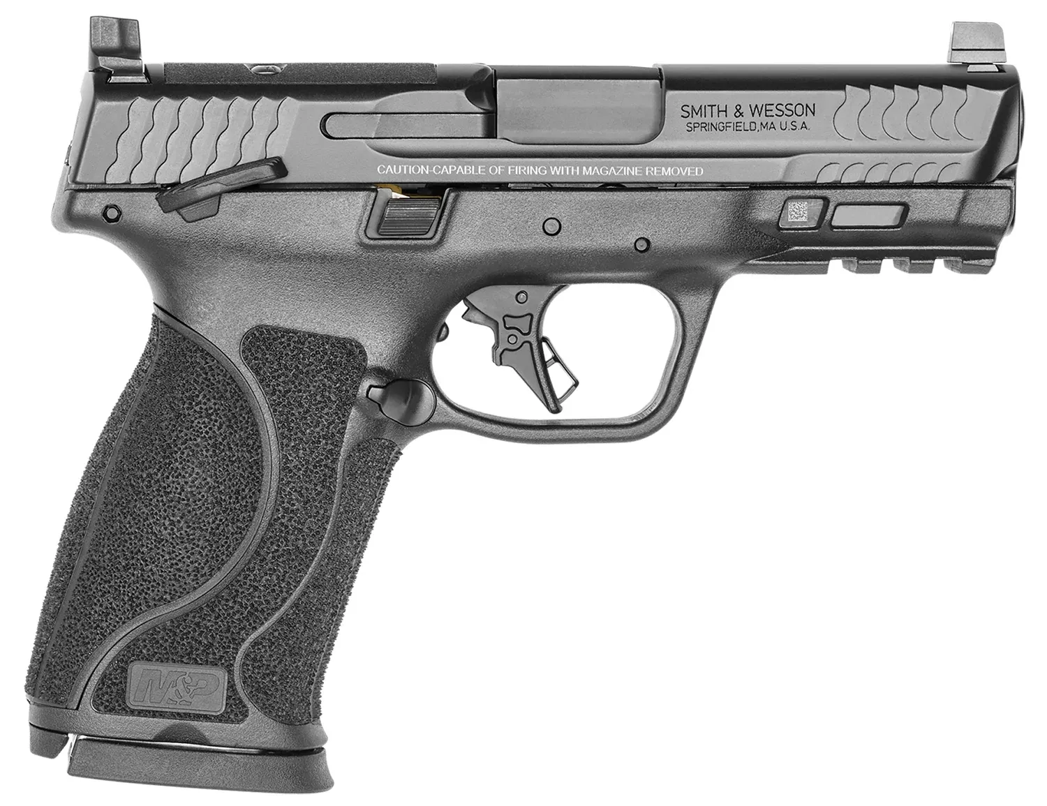 Smith & Wesson 13390 M&P M2.0Full Size 10mm Auto 15+1, 4″ Black Armornite Stainless Steel Barrel & Optic Cut/Serrated Slide, Matte Black Polymer Frame w/Picatinny Rail
