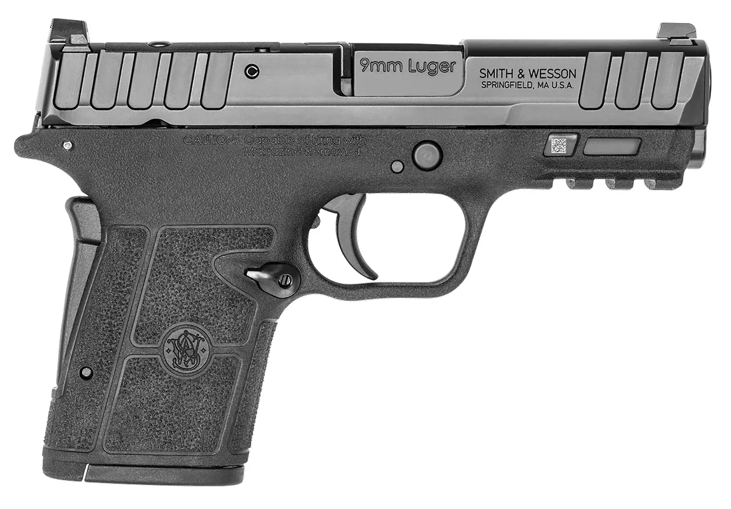 Smith & Wesson 13592 Equalizer9mm Luger 15+1 3.68″ Black Armornite Stainless Steel Barrel & Optic Ready/Serrated Steel Slide, Black Polymer Frame w/Picatinny Rail, Black Textured Polymer Grips