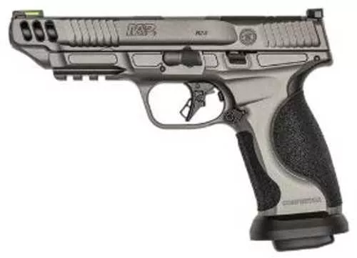 Smith & Wesson Performance Center M&P9 M2.0 Competitor Semi-Automatic Pistol 9mm Luger 5" Barrel (4)-17Rd Magazines Armornite Slide Tungsten Gray Cerakote Finish