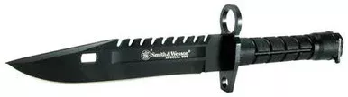 Smith & Wesson Special Ops M-9 Fixed Blade Knife 7.8″ Bayonet Black