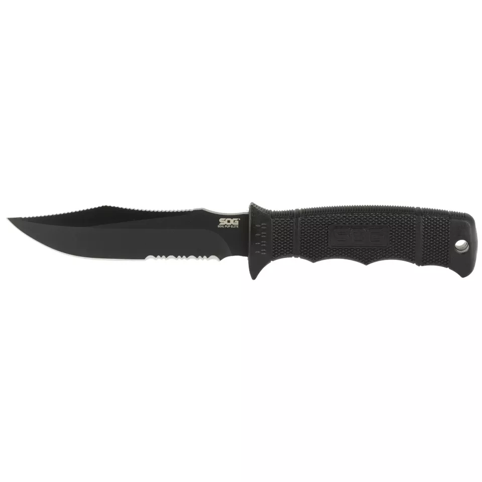 SOG SEAL PUP ELITE BLACK 4.85" Tactical Knife