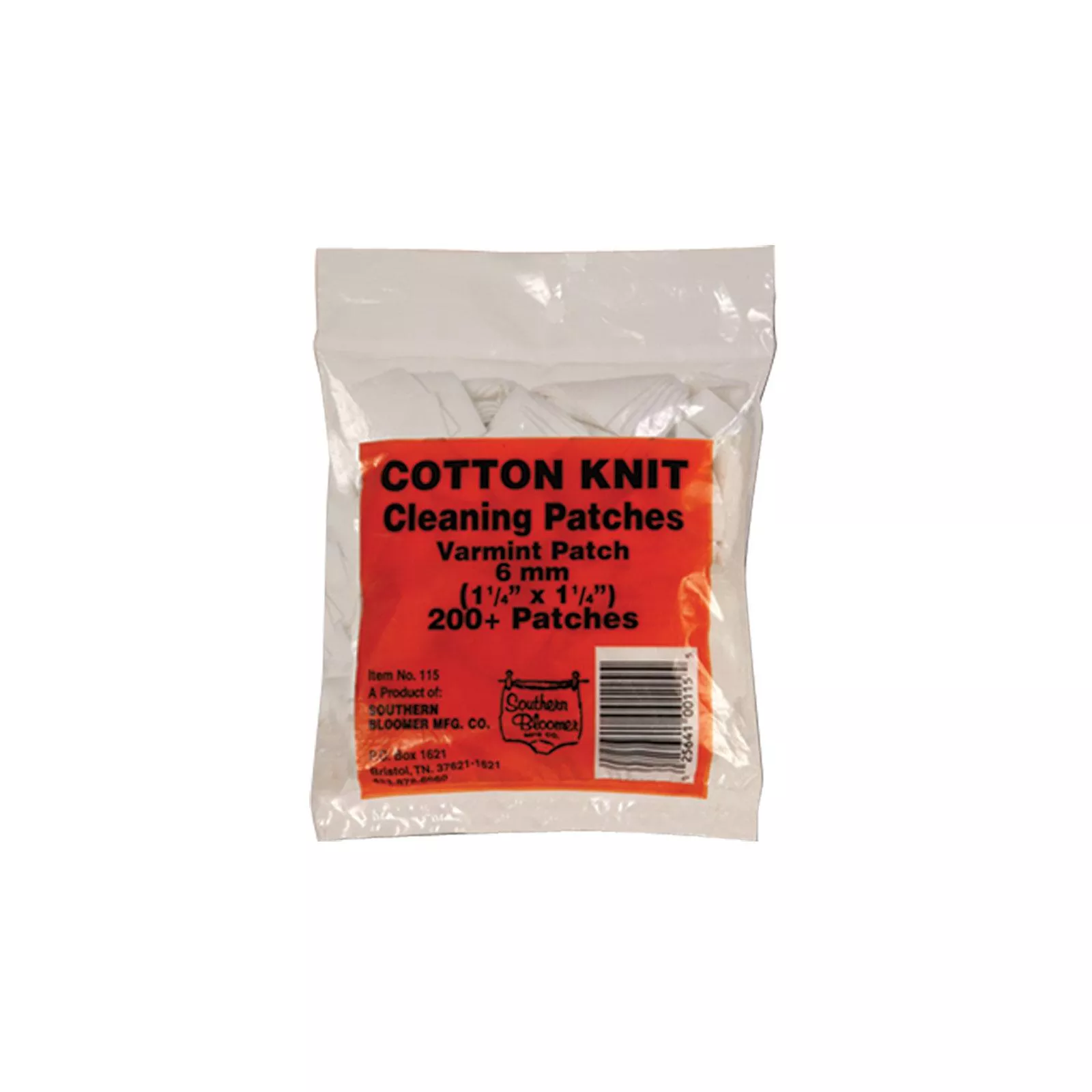 Southern Bloomer 6mm Cleaning Patches 200/Pack