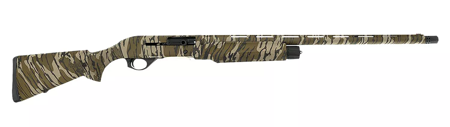 Spandau Arms 21000191 S212 Gauge Semi-Auto 3″ 3- 2.75″ Shells 24″ Overall Mossy Oak Bottomland Vent Rib Barrel, Drilled & Tapped Receiver, Fixed Synthetic Stock, Benelli Choke Tube System