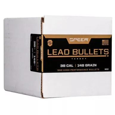 Speer Bullets 38/357 Mag .358″ 148gr LHBWC 500/Box