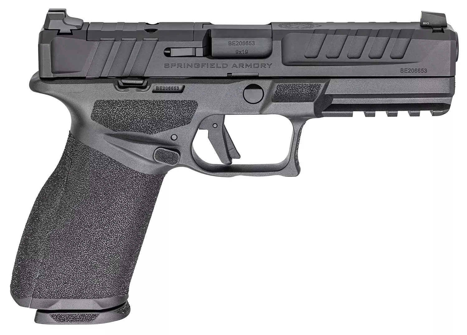 Springfield Armory EC9459BU EchelonFull Size 9mm Luger 20+1 4.50″ Black Melonite Steel Barrel & Optic Ready/Serrated Steel Slide, Black Polymer Frame w/Picatinny Rail, Textured Grip, 2 Mags