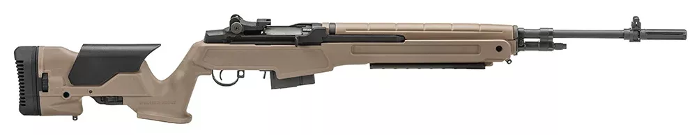 Springfield Armory MP9220 M1A Loaded Precision 308 Win 10+1 22″ National Match Carbon Steel Barrel Black Parkerized Rec Flat Dark Earth Archangel Precision with Adjustable LOP & Comb Stock Right Hand