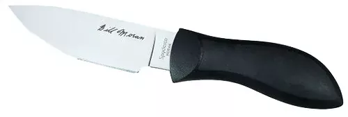 Spyderco FB02P Moran 3.88″ Fixed Drop Point Plain Satin VG-10 SS Blade/Black FRN Handle Includes Sheath W/G-Clip