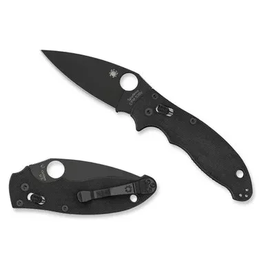 Spyderco Manix 2 Pocket Knife 3.375″ Black Blade