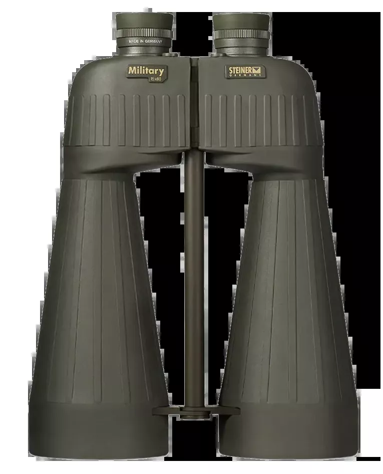 Steiner 2670 M1580 15x80mm Floating Prism Binoculars, OD Green Makrolon with Rubber Armor