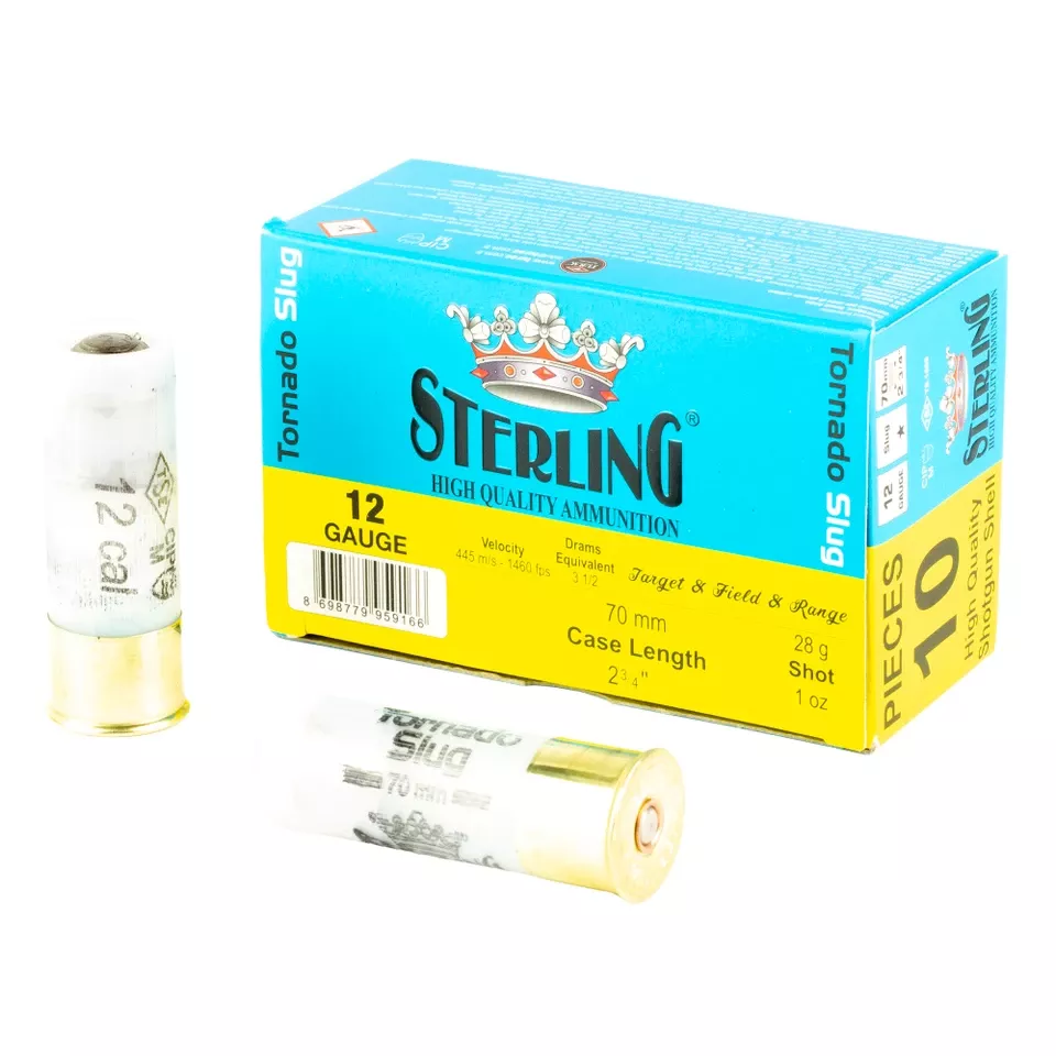 STERLING 12GA 2.75" SLUG AMMO - 10 ROUNDS