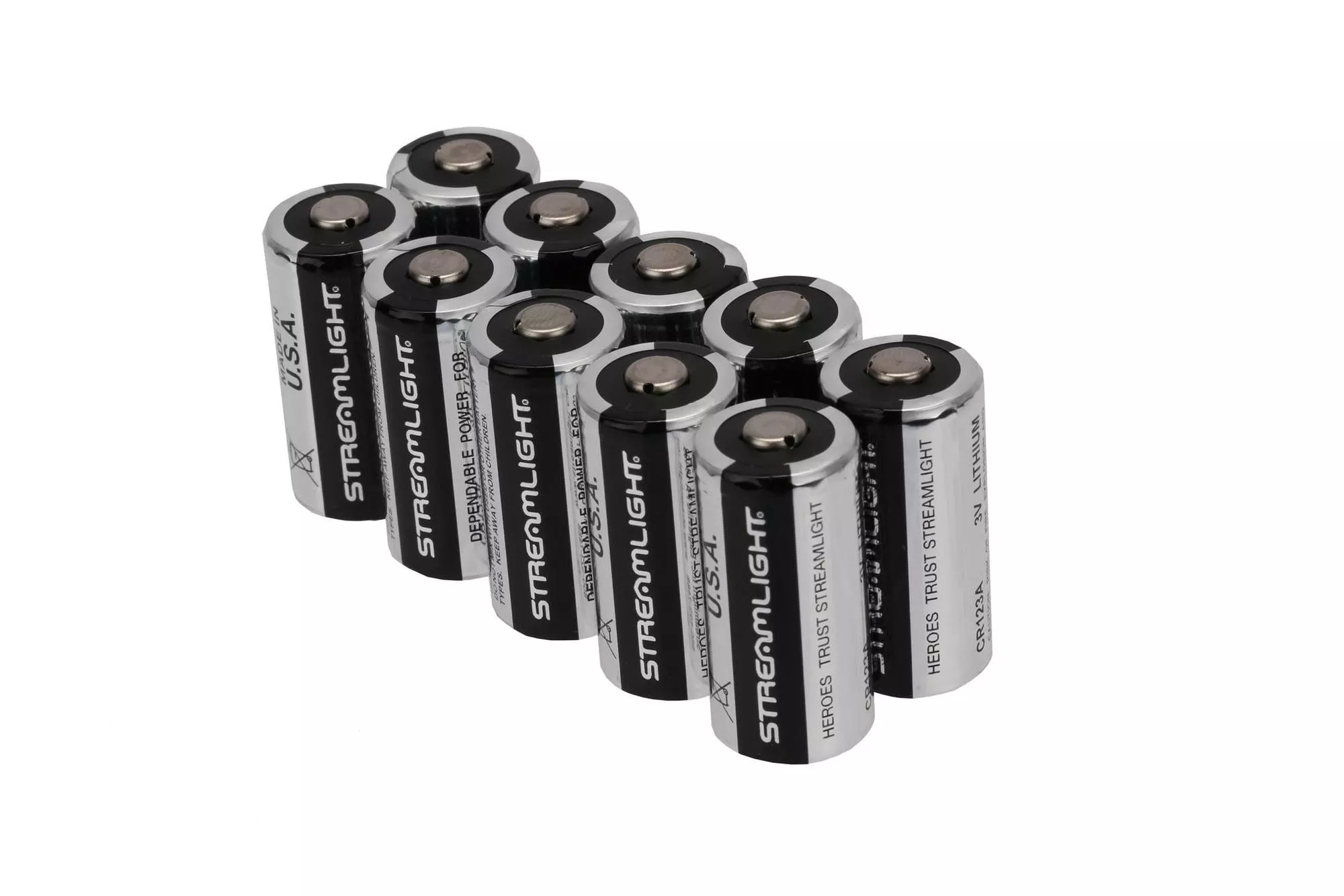 Streamlight CR123A 3V Lithium Batteries10 Pack