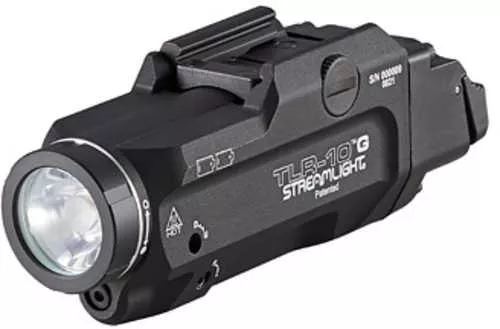 Streamlight TLR-10 G Flex Weaponlight White LED with Green Laser AFALSEdized Finish Black Includes HiLoSwitch