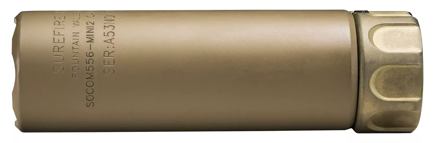 SureFire SOCOM556MINI2DE SOCOM556-MINI2 5.56X45MM NATO 1.50″ Diameter Dark Earth Aluminum/Stainless Steel