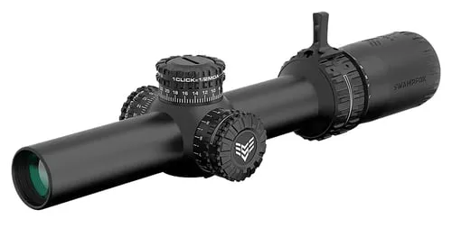 Swampfox Arrowhead Series LPVO Rifle Scope 1-6x24 30mm SFP IR Guerrilla Dot Red MIL Illum