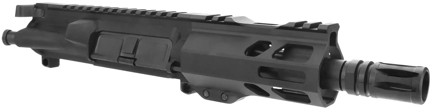 TacFire BU-556-5 Pistol Upper Assembly 5.56X45MM NATO Caliber with 5″ Black Nitride Barrel, Black Anodized 7075-T6 Aluminum Receiver & M-LOK Handguard for AR-Platform Includes Bolt Carry Group