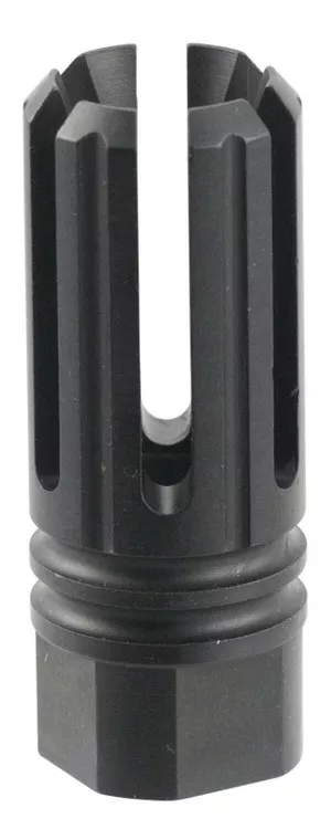 TacFire MZ10053BN 6 Prong Flash Hider Black Nitride Steel with 5824 tpi Threads 2.22 OAL0.87 Diameter for 308 Win AR10 UPC: 811261029620
