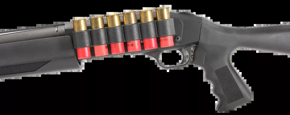 TacStar Slimline Sideaddle for Mossberg 930 - 12 Gauge, 6 Rounds, Black Polymer with Aluminum Mounting Plate