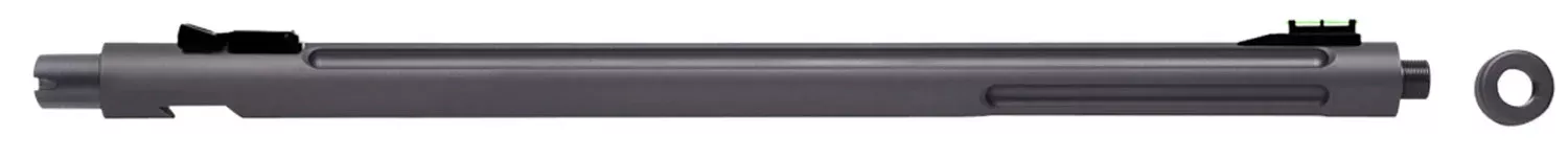 Tactical Solutions 1022SGMG X-Ring Barrel 22 LR 16.50" Gunmetal Gray FinishAluminum Material Bull with Fluting, Threading & Sights for Ruger 10/22