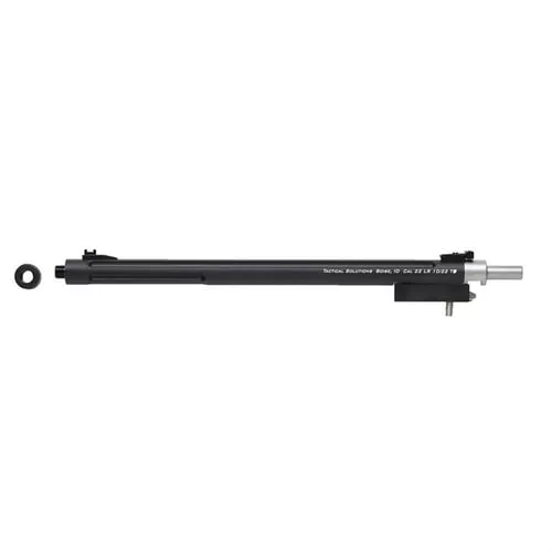 Tactical Solutions 1022TDMOD X-Ring Barrel 22 LR 16.50" OD Green Matte Finish Aluminum Material Bull with Fluting, Threading & Sights for Ruger 10/22 Takedown
