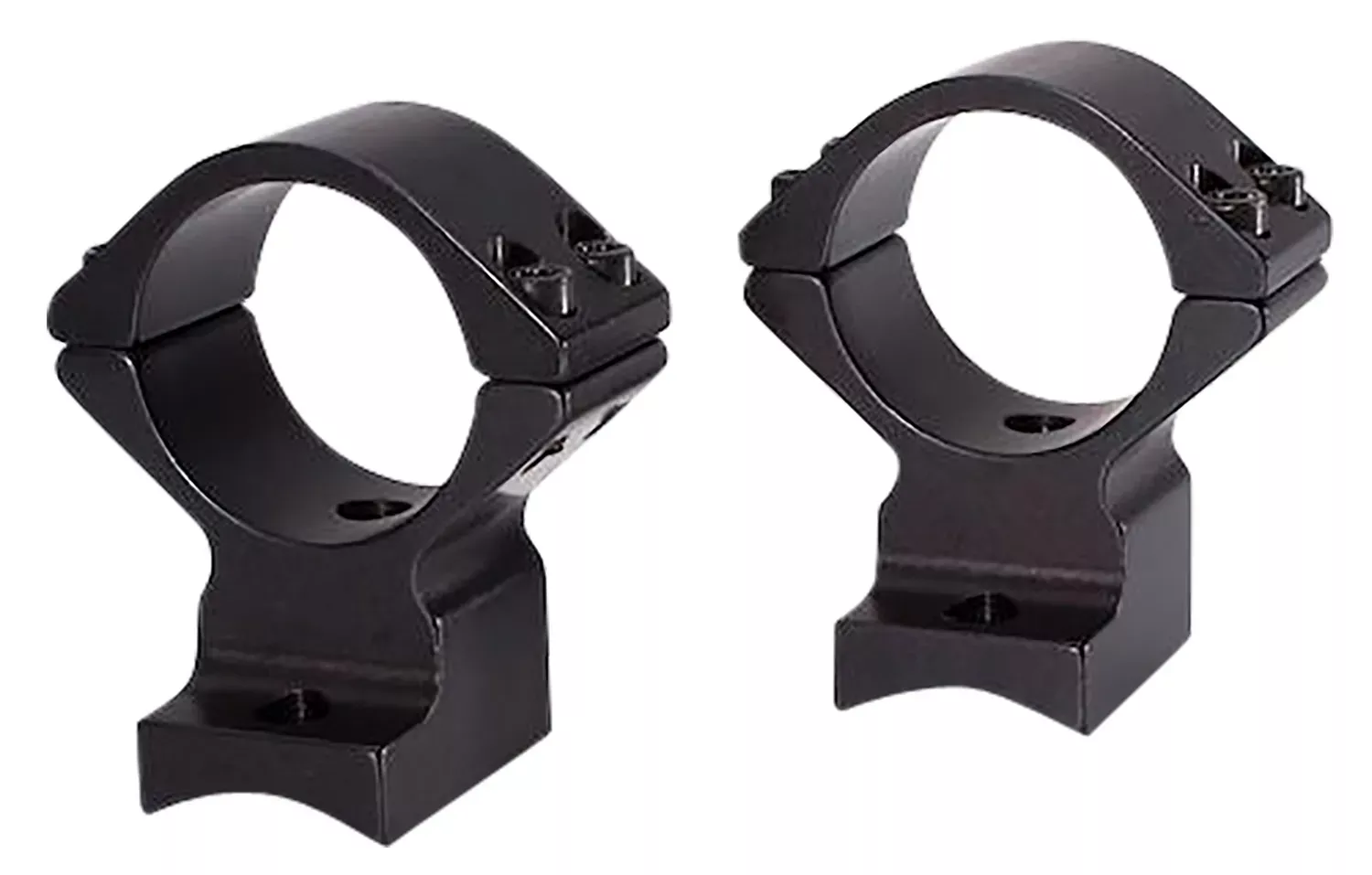 Talley 74X725 Scope Mount/Ring Combo Extended Black Anodized 30mm Tube Savage Round Receiver with AccuTrigger (110 Series/A17/A22) Medium Rings