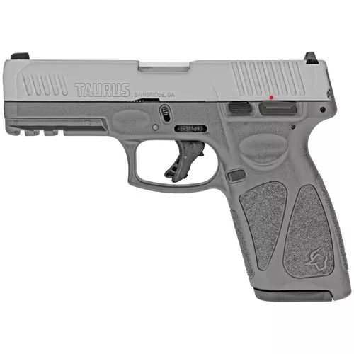 Taurus 1G3B949G G39mm Luger Caliber with 4 Barrel 151 or 171 Capacity Gray Finish Picatinny Rail Frame Serrated Matte Stainless Steel SlidePolymer Grip Includes 2 Mags UPC: 725327625742