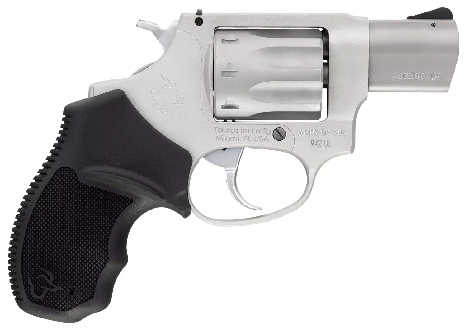 Taurus 2942029 94222 LR 8rd 2″ Barrel, Overall Matte Finish Stainless Steel & Finger Grooved Black Polymer Grip