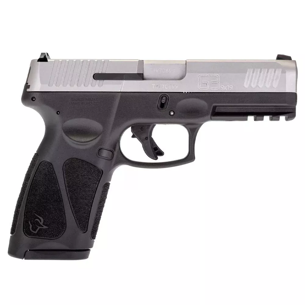 Taurus G3 Matte Stainless 9mm Luger Full Size 17rds Steel Sight 4″ Barrel