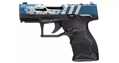 TAURUS TX22C 22LR 3.6" 10RD BLK/FLAG