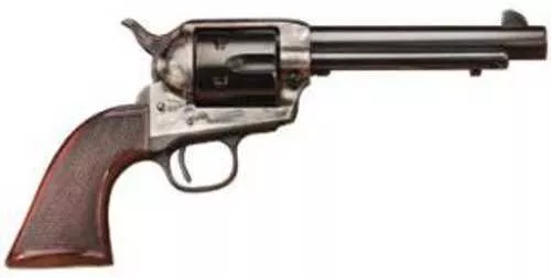 Taylor's & Company Uberti Smokewagon Revolver .45 Colt 5.5" Barrel 6 Round Capacity Checkered Walnut Grips Blue Finish With Case Hardened Frame