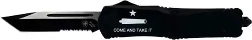 Templar Knife Large Otf Come – And Take It 3.5″ BLK Tanto Srt
