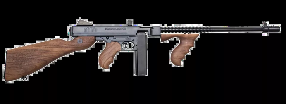 Thompson T5P 1927A-1 .45 Caliber Rifle with 16.50" Finned Barrel and Walnut Stock