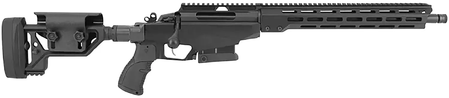 Tikka JRTAC316SBIT T3x Tac A1 308 Win 10+1 16″ Barrel, Black Metal Finish, Black Fixed with Aluminum Bedding Stock, Polymer Grip