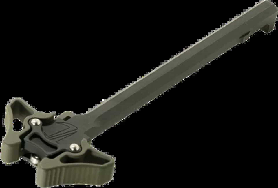 Timber Creek Outdoors Mini Enforcer Ambidextrous Charging Handle - OD Green Billet Aluminum
