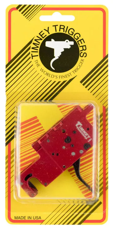 Timney Triggers 650ST RPRTwoStage Straight Trigger with 8 oz1 lb Draw WeightBlackRed Finish for Ruger Precision UPC: 081950650170