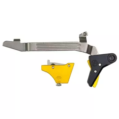 Timney Triggers Alpha Competition Trigger | Anodized Finish | Gold | Fits Large Frame Gen 3 & Gen 4 -20 | 21 | 29 | 30 | 40 | and 41 | ALPHA GLOCK 3-4-LARGE-GOLD