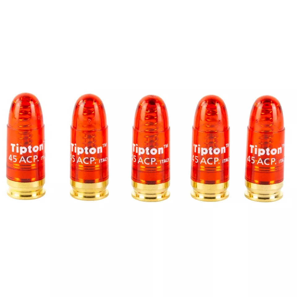 TIPTON 45 ACP SNAP CAPS - PACK OF 5
