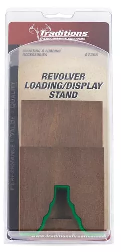 Traditions A1308Display/Loading Stand Brown Black Powder Wood Multi Caliber