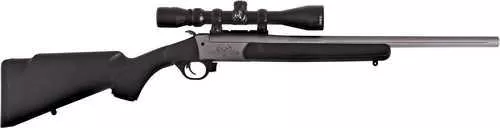 Traditions Outfitter G3 Single Shot Rifle 35 Remington 22" Lothar Wather Barrel 1Rd Capacity 3-9x40 Scope Mounted Synthetic Stock Stainless Cerakote Applied Finish