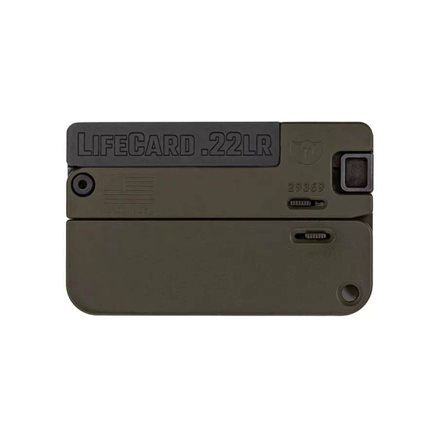 TRAILBLAZER FIREARMS LIFECARD 22LR BLACK/OD GREEN