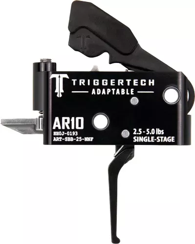 Triggertech AR10 Single Stage – Adaptable Straight Flat Black